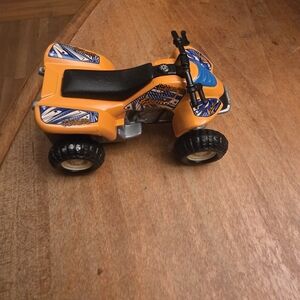 Vintage Maisto Quad ATV 4 Wheeler Diecast Orange Pull Back #11724